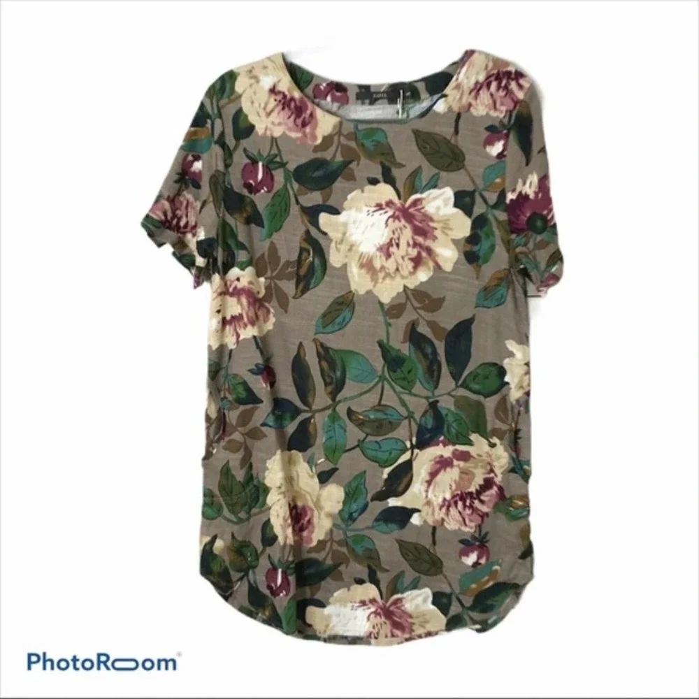 Zaful floral magnolia tunic top NWT TB5 - Picture 3 of 9